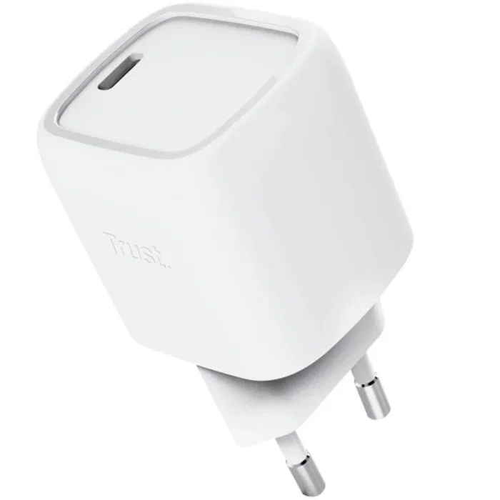 CARGADOR PARED/VIAJE USB-C 30W MAXO BLANCO TRUST